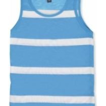 Sky Blue & White Broad Stripe Tank