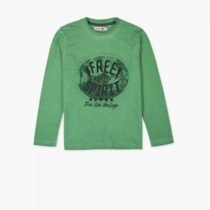 Green Free Spirit Graphic Long Sleeve