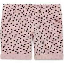 Navy Polka Dot Stretch Cotton Short