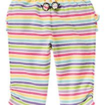 White Floral Pattern Casual Bermuda Short