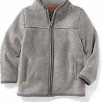 Charcoal Zip Fleece High-Neck Jacket