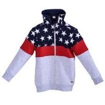 USA Stars & Stripes Colorblock Hoodie