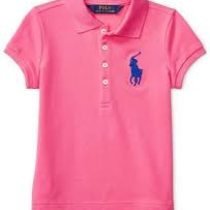 Hot Pink Embroidered Classic Pique Polo