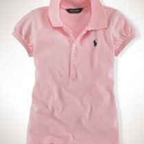 Light Pink 4-Button Fitted Pique Polo