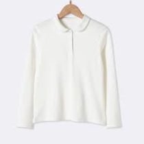 Off-White Long Sleeve Peter Pan Polo