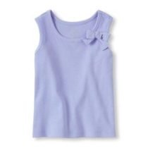 Lavender Purple Bow Shoulder Tank