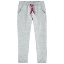 Grey Heather Pink Drawcord Sweatpant