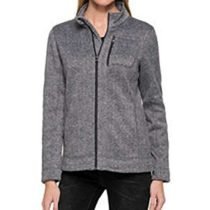 Charcoal Melange Zip Cardigan Jacket