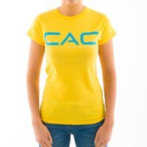 Bright Yellow CAC Chest Print Tee