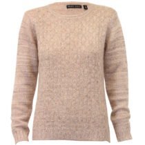 Oatmeal Beige Cashmere-Feel Sweater