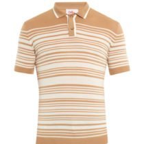 Retro Knitted Stripe Polo
