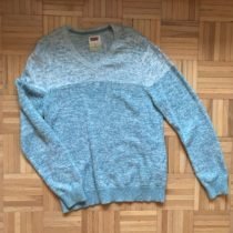 Sky Blue Ombre Dip-Dye Pullover
