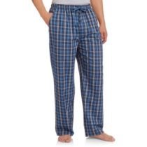 Navy & White Tartan Plaid Flannel Pant