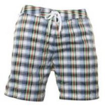 Plaid Drawstring Summer Beach Short